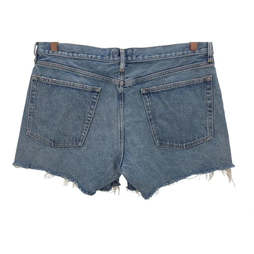 AGOLDE Womens 33 Parker Buttonfly Jean Long Shorts